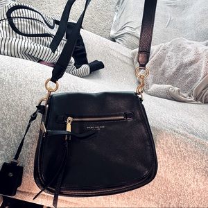 MARC JACOBS BLACK CROSSBODY PURSE LARGE